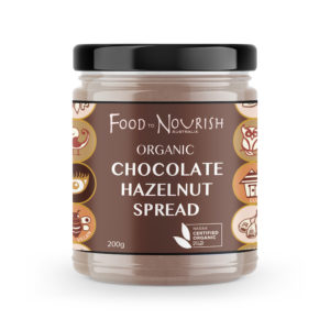 food to nourish chocolate hazelnut spread organic 200g
