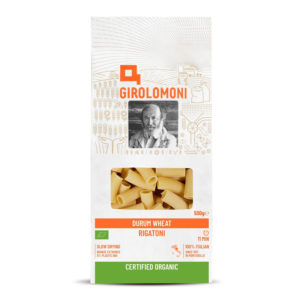 girolomoni organic durum wheat semolina rigatoni 500g